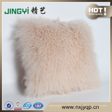 Wholesale Decorative Mongolian Lamb Fur Pillow